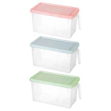 Maxbell Fresh Keeping Box Leakproof Fridge Organizer Box for Cabinets Drawer Shelves pink