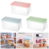 Maxbell Fresh Keeping Box Leakproof Fridge Organizer Box for Cabinets Drawer Shelves pink