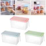 Maxbell Fresh Keeping Box Leakproof Fridge Organizer Box for Cabinets Drawer Shelves pink