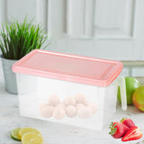 Maxbell Fresh Keeping Box Leakproof Fridge Organizer Box for Cabinets Drawer Shelves pink