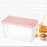 Maxbell Fresh Keeping Box Leakproof Fridge Organizer Box for Cabinets Drawer Shelves pink