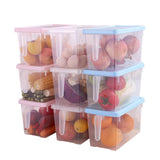 Maxbell Fresh Keeping Box Leakproof Fridge Organizer Box for Cabinets Drawer Shelves blue