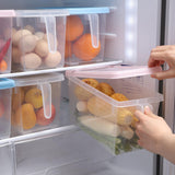 Maxbell Fresh Keeping Box Leakproof Fridge Organizer Box for Cabinets Drawer Shelves blue