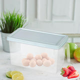 Maxbell Fresh Keeping Box Leakproof Fridge Organizer Box for Cabinets Drawer Shelves blue