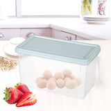 Maxbell Fresh Keeping Box Leakproof Fridge Organizer Box for Cabinets Drawer Shelves blue