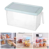 Maxbell Fresh Keeping Box Leakproof Fridge Organizer Box for Cabinets Drawer Shelves blue