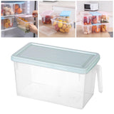 Maxbell Fresh Keeping Box Leakproof Fridge Organizer Box for Cabinets Drawer Shelves blue