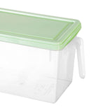 Maxbell Fresh Keeping Box Leakproof Fridge Organizer Box for Cabinets Drawer Shelves green