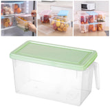 Maxbell Fresh Keeping Box Leakproof Fridge Organizer Box for Cabinets Drawer Shelves green