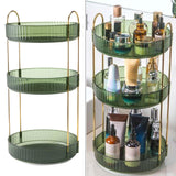 Maxbell Turntable Cupboard Organizer Revolving Condiment Holder for Cupboard Cabinet 3 Tier