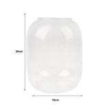 Maxbell Vase Glass Glass Empty Bottle for Home Office Ornament