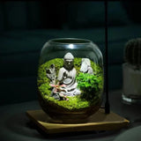 Maxbell Vase Glass Glass Empty Bottle for Home Office Ornament