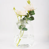 Maxbell Vase Glass Glass Empty Bottle for Home Office Ornament
