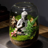 Maxbell Vase Glass Glass Empty Bottle for Home Office Ornament