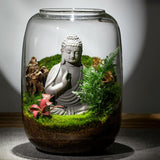 Maxbell Vase Glass Glass Empty Bottle for Home Office Ornament