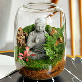 Maxbell Vase Glass Glass Empty Bottle for Home Office Ornament