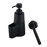 Maxbell Dish Scrub Brush and Soap Dispenser Set Accessory Save Space Multifunctional