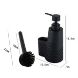 Maxbell Dish Scrub Brush and Soap Dispenser Set Accessory Save Space Multifunctional