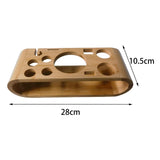Maxbell Cocktail Shaker Wooden Rack Stable Display Stand for Wedding Beginners Party