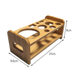 Maxbell Cocktail Shaker Wooden Rack Display Stand Bar Wedding Bamboo SHAKE Rack