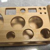 Maxbell Cocktail Shaker Wooden Rack Display Stand Bar Wedding Bamboo SHAKE Rack