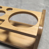 Maxbell Cocktail Shaker Wooden Rack Display Stand Bar Wedding Bamboo SHAKE Rack