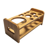 Maxbell Cocktail Shaker Wooden Rack Display Stand Bar Wedding Bamboo SHAKE Rack