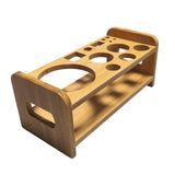 Maxbell Cocktail Shaker Wooden Rack Display Stand Bar Wedding Bamboo SHAKE Rack
