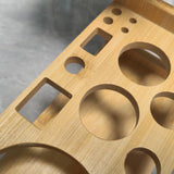 Maxbell Cocktail Shaker Wooden Rack Display Stand Bar Wedding Bamboo SHAKE Rack