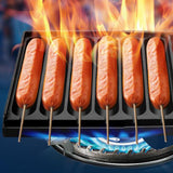 Maxbell Sausage Grilling Pan DIY Waffle Corn maker for Cooking Outdoor Breakfast