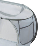Maxbell Mesh Laundry Hamper Foldable Laundry Basket for Laundry Room, Camping, Home, gray horizontal