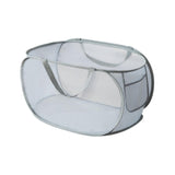 Maxbell Mesh Laundry Hamper Foldable Laundry Basket for Laundry Room, Camping, Home, gray horizontal
