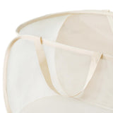 Maxbell Mesh Laundry Hamper Foldable Laundry Basket for Laundry Room, Camping, Home, beige horizontal