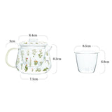 Maxbell Glass Blooming Tea Teapot Durable Tea Blooming Teapot for Anniversary Home Party Small