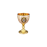 Maxbell 30ml Mini Goblet Vintage Metal Wine Cup Reusable Shatterproof Medieval Style Style B