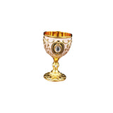 Maxbell 30ml Mini Goblet Vintage Metal Wine Cup Reusable Shatterproof Medieval Style Style B