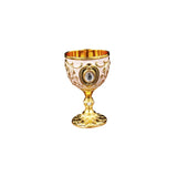 Maxbell 30ml Mini Goblet Vintage Metal Wine Cup Reusable Shatterproof Medieval Style Style B