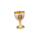 Maxbell 30ml Mini Goblet Vintage Metal Wine Cup Reusable Shatterproof Medieval Style Style B