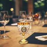 Maxbell 30ml Mini Goblet Vintage Metal Wine Cup Reusable Shatterproof Medieval Style Style B