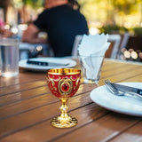 Maxbell 30ml Mini Goblet Vintage Metal Wine Cup Reusable Shatterproof Medieval Style Style C
