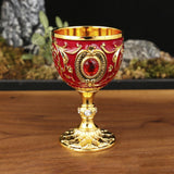 Maxbell 30ml Mini Goblet Vintage Metal Wine Cup Reusable Shatterproof Medieval Style Style C