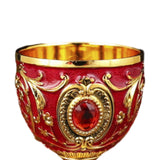 Maxbell 30ml Mini Goblet Vintage Metal Wine Cup Reusable Shatterproof Medieval Style Style C
