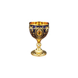 Maxbell 30ml Mini Goblet Vintage Metal Wine Cup Reusable Shatterproof Medieval Style Style D