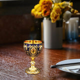 Maxbell 30ml Mini Goblet Vintage Metal Wine Cup Reusable Shatterproof Medieval Style Style D