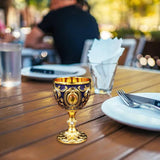 Maxbell 30ml Mini Goblet Vintage Metal Wine Cup Reusable Shatterproof Medieval Style Style D