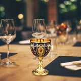 Maxbell 30ml Mini Goblet Vintage Metal Wine Cup Reusable Shatterproof Medieval Style Style D