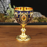 Maxbell 30ml Mini Goblet Vintage Metal Wine Cup Reusable Shatterproof Medieval Style Style D