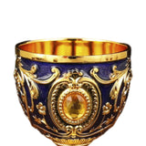 Maxbell 30ml Mini Goblet Vintage Metal Wine Cup Reusable Shatterproof Medieval Style Style D