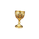 Maxbell 30ml Mini Goblet Vintage Metal Wine Cup Reusable Shatterproof Medieval Style Style E