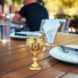 Maxbell 30ml Mini Goblet Vintage Metal Wine Cup Reusable Shatterproof Medieval Style Style E
